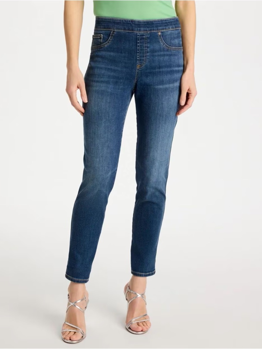 Chico's Skinny Ankle Pull On Jean‎ Size 10 Chico's 1.5 Casual Stretch Effortless